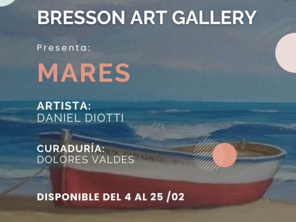 Pintura de la muestra "Mares" por Daniel Diotti en la galería de arte de Bresson Brokers.